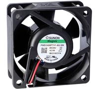 Sunon PMD2406PTV1-A.U.GN Ventilateur axial 24 V/DC 61.14 m³/h (L x l x H) 25 x 60 x 60 mm