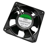 Sunon Ventilateur axial, 120 x 120 x 38 mm, 230 V AC, 10,8 W, 144,4 m³/h, 2550 tr/min, 44 dB (A), 2 roulements à billes, -10 à +70 °C, 2 câbles~ 15 cm, pour ordinateur de bureau, ordinateur