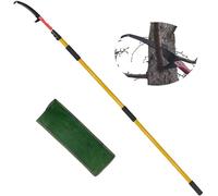 SUNORCHID Scie d'élagage télescopique, longueur réglable de 7,5 m, ensemble d'outils de jardin, perche haute portée avec sac de transport, coupe nette et rapide pour les branches hautes