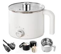 SUNOYA Chauffe-cire 1,7L, Pot à cire électrique avec design à double paroi, pot à cire avec 2 réglages de chauffage et protection contre la surchauffe, chauffe-cire pour fabrication de bougies DIY