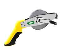 SUNOYA Mètre Ruban 50m, Mètre À Ruban En Acier, Ruban Metre Millimétrique À Cadre Ouvert, Pour Jardin, Piscines, Couloirs, Chantier, Mesure De Grande Surface