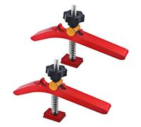 SUNOYA Rail à T Nut: 2 Pièces Alliage D'aluminium Robuste, Serre-Joints à Rainure en T et Positionnement, Pour le Travail du Bois et du Métal (Rouge)