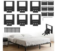 SUNOYA Supports De Matelas Antidérapants: 6 Pièces Cale Matelas, Stabilisateurs De Matelass, Arret Matelass Antidérapants Et Réglables pour Cadre De Lit en Métal (Noir)