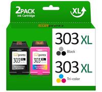 SUNPRINTZ 303XL Cartouches d'impression Noir et Couleur, pour HP 303, pour HP 303XL pour Envy Inspire 7200e 7220e 7900e 7920e,pour Envy Photo 6200 6230 7800,pour imprimante Tango X Smart