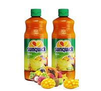 Sunquick Real Fruit Concentrate Presse-agrumes - Rafraîchissement fruité (tropical, 2 bouteilles)