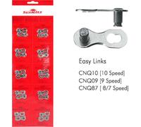 SunRace Antivol à chaîne Easy Link 9 pans 1/2x11/128, 10 pièces, argent