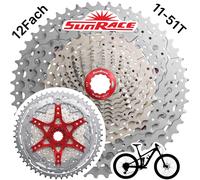 Sunrace Cassette CSMZ903 12-Fach 11-51 Z MTB Ebike Rouge Compatible Shimano Sram