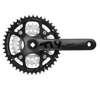 Pedalier 22x32x44 Sunrace 175mm 8 / 9 V Noir