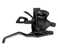 SunRace Levier-Manette VTT STM400 7x3V. Noir-Argent pour Frein V-Brake Compatible Shimano (Paire)