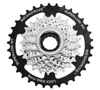 Sunrace Roue libre Sturmey- Archer MFM4S 7CV, compatible avec les dents, filetée à 7 vitesses, chromée, Argent