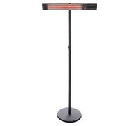 Sunred Chauffage sur Pied 2500 W Noir Patio Jardin Balcon Terrasse Extérieur