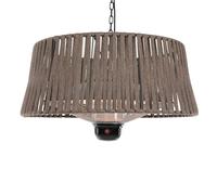 Chauffage suspendu halogène Sunred Artix Corda 1800W marron
