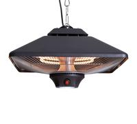SUNRED | Grzejnik | CE17SQ-B, Spica Bright Wiszący | Podczerwień | 2000 W | Liczba poziomów mocy | Odpowiedni do pomieszczeń do m² | Czarny | IP24