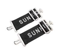 SUNRIDE Extension Couverture Cheval avec Fermeture T pour Chevaux - Ajustable Polyvalente - Idéale Chevaux Larges - Fixation Facile - Matériau Résistant (Noir, 14-18 cm)