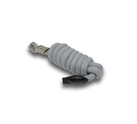 SUNRIDE Longe pour Cheval avec Mousqueton Panique - 2 m - Corde d’Attache équitation (Gris)