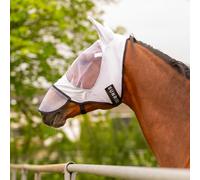 SUNRIDE Masque Anti-Mouches (Miami) - résistant à la déchirure, à l'usure et élastique - Couverture Anti-Mouches Assortie Disponible séparément (Blanc, L/145-155 cm)