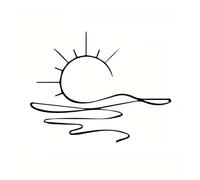 Sunrise & Art Chic, décoration murale minimaliste en fer for une esthétique moderne de la maison | Métal