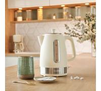 Bouilloire électrique - TERRAILLON - SUNRISE - 1,7L, 2200W, indicateur de niveau d'eau, voyant lumineux, crème