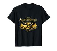Sunrise Camp Vibes Cottagecore Forest Nature Esthétique T-Shirt