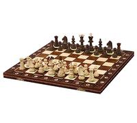 Sunrise Chess | Consul Échecs | Elégant | Figurines en Bois cuites à la Main | Échiquier Peint à la Main | Soigneusement broyé | Équilibre Optimal | Cassette avec Insert