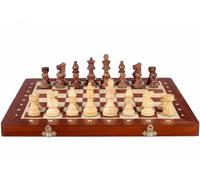 Sunrise Chess & Games - Échecs French Staunton Gold No. 4, 42x42 cm