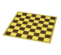 Sunrise Chess & Games Échiquier de Tournoi en Carton, Jaune-Marron