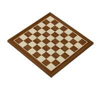 Sunrise Chess & Games Échiquier de Tournoi - Intarsia Acajou/Érable, Case de 38 mm, Compact