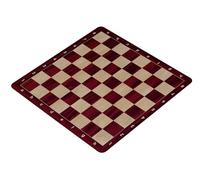 Sunrise Chess & Games Échiquier Enroulable n° 6, Acajou | 51 x 51 cm, enroulable, dessous antidérapant, cases couleur acajou, rangement facile
