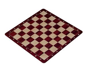 Sunrise Chess & Games Échiquier Enroulable n° 6, Acajou | 51 x 51 cm, enroulable, dessous antidérapant, cases couleur acajou, rangement facile