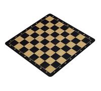 Sunrise Chess & Games Échiquier Enroulable n° 6, Noir | 51 x 51 cm, enroulable, dessous antidérapant, cases noires, conception flexible