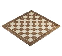 Sunrise Chess & Games Échiquier N° 4 - Intarsie Noyer/Érable avec Descriptions, Design Élégant