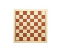 Sunrise Chess & Games - Échiquier N° 6 Acajou Érable Sycomore avec Bord Clair - sans Coordonnées et Cases de 58 mm