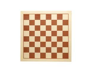 Sunrise Chess & Games - Échiquier N° 6 Acajou Érable Sycomore avec Bord Clair - sans Coordonnées et Cases de 58 mm