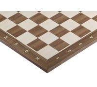Sunrise Chess & Games - Échiquier N° 6 Noyer Érable Sycomore avec Coordonnées - Plateau en Marqueterie 54 x 54 cm