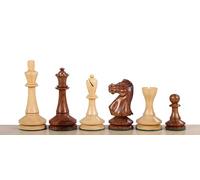 Sunrise Chess & Games - Pièces d’Échecs Blackmore en Acacia et Buis, Roi 102 mm, 34 Pièces en Bois avec Dames Supplémentaires