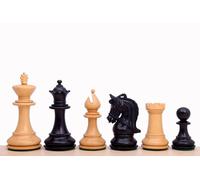 Sunrise Chess & Games - Pièces d’Échecs Corinthian en Buis, Ébonisées, 34 Pièces en Bois avec Cavaliers Détaillés