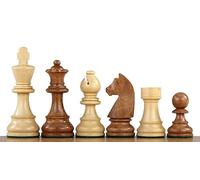 Sunrise Chess & Games - Pièces d’Échecs Timeless German 4 Pouces - Set Buis Acacia avec 34 Pièces