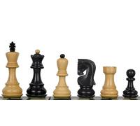 Sunrise Chess & Games Pièces d'Échecs de Zagreb - Ébène, 3,5 Pouces, Lourdes, Finition Polie, Classique