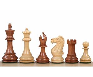 Sunrise Chess & Games Pièces d'Échecs Stallion - Acacia & Buis, 3,5 Pouces, Artisanat de Précision, Design Élégant