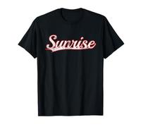 Sunrise Florida Sunshine State Vintage Varsity Distressed T-Shirt