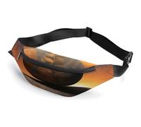 Sunrise Landscape Zen Stone Sac banane avec sangle réglable, sac à bandoulière léger, mini sac banane mains libres pour la course à pied ou la salle de sport