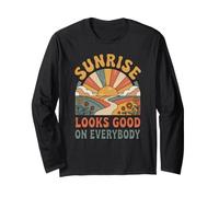 Sunrise Looks Good on Everybody Retro Manche Longue