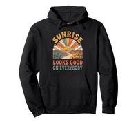 Sunrise Looks Good on Everybody Retro Sweat à Capuche