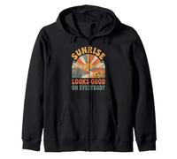 Sunrise Looks Good on Everybody Retro Sweat à Capuche