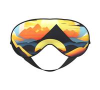 Sunrise Mountain Masque doux pour les yeux Unisexe Confortable et respirant Convient pour le repos quotidien Aide à entrer rapidement dans le sommeil profond