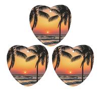 Sunrise of on The Sea Lot de 3 désodorisants à suspendre pour voiture, maison, bureau, gris