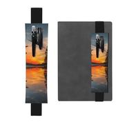 Sunrise On The Lake Porte-stylo en cuir avec bande élastique, pochette portable pour journaux, agendas et planificateurs
