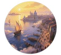 Sunrise Over The Sea in Venice Puzzle 1000 Pièces Cadeau Unique View Jeu Éducatif Challenge Toy À De Qualité Supérieure Peinture Art pour Adultes Et Enfants 1000pcs (67.5x67.5cm)