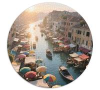 Sunrise Over The Sea in Venice Puzzle 1000 Pieces Cadeau Unique View Jeu Éducatif Challenge Toy À De Qualité Supérieure Peinture Art pour Adultes Enfants 1000pcs (67.5x67.5cm)