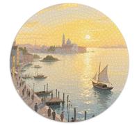 Sunrise Over The Sea in Venice Puzzle 1000 Pièces Educa Jouet en Bois Cadeau Unique Décoration Intérieure View Jeu Éducatif Challenge Toy Adultes & Enfants des 14 Ans 1000pcs (67.5x67.5cm)